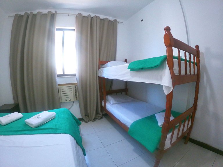 Hermosos 3 cuartos para 7 personas en Cabo Frio