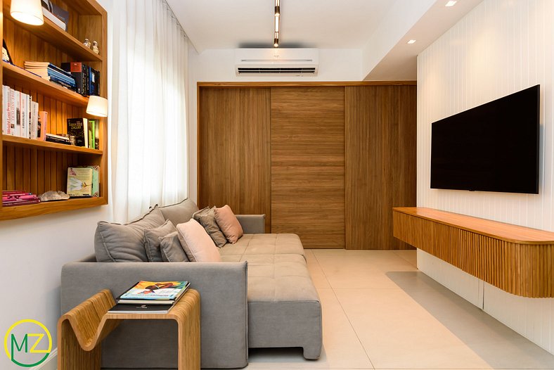 Luxurious 2 bedrooms facing Ipanema beach