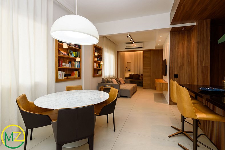 Luxurious 2 bedrooms facing Ipanema beach