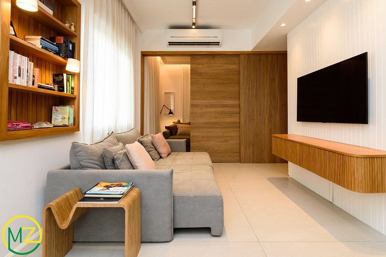 Luxurious 2 bedrooms facing Ipanema beach