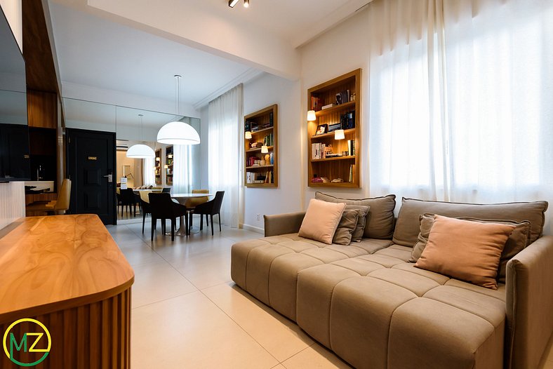 Luxurious 2 bedrooms facing Ipanema beach