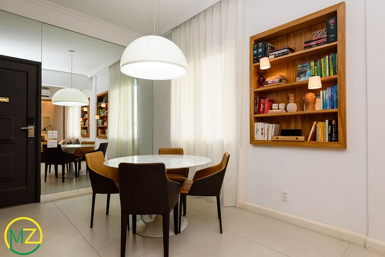 Luxurious 2 bedrooms facing Ipanema beach