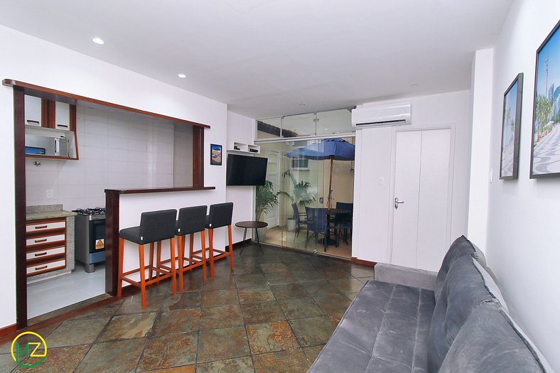 Nice one bedroom, few steps to Ipanema beach