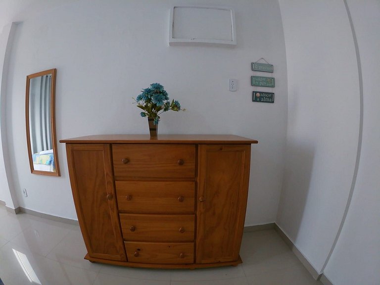 Sala e 3 quartos simples e econômico p/ 7 pessoas